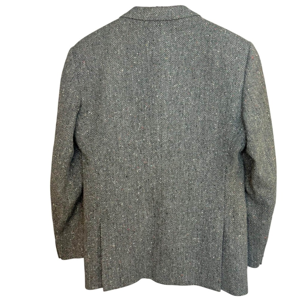 Vintage Magee Donegal Tweed Sport Coat 40R Handwoven Ireland Double Vent 1970's - Picture 2 of 14